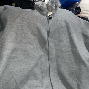 NWT grey cape coat